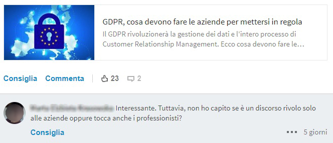 adeguamento al GDPR